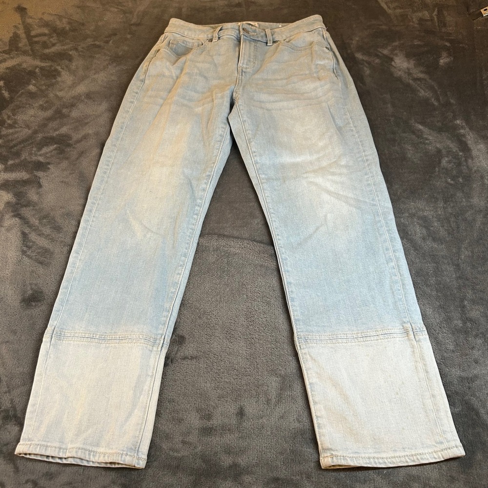 LOFT The Girlfriend Light Wash Denim Jeans Light Wash Womens size 0 28x27"